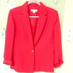 Beautiful coral/orange blazer. Size 12
