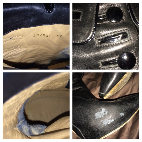 SOLD Alexander McQueen Black Leather Boots 💯auth - Picture 2 of 4