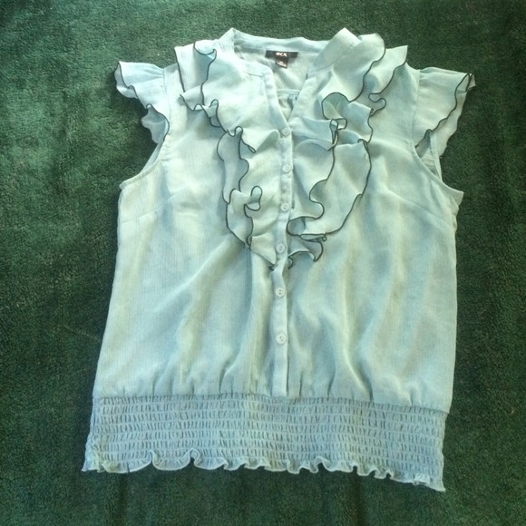 BCX Tops - Bottom down blouse