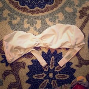 White bandeau VS bikini top