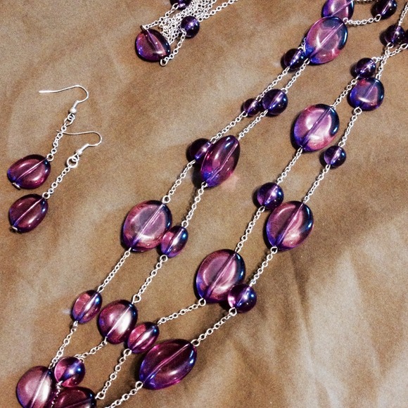 Necklace, bracelet, and earring set - Picture 1 of 2