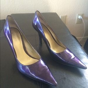 Nine West 7.5 eggplant purple shoes