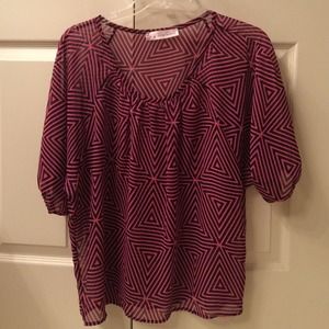 Francesca's Geometric blouse
