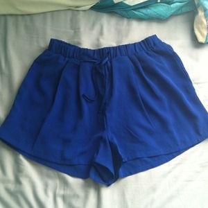 Blue chiffon shorts BNWOT