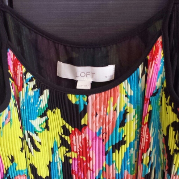 Tropical tank top pleated dress - Picture 3 of 3