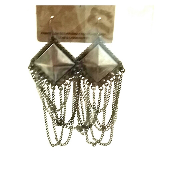 Slightly charcoal earrings