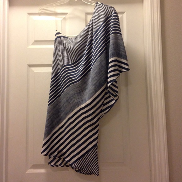 Navy blue print dress