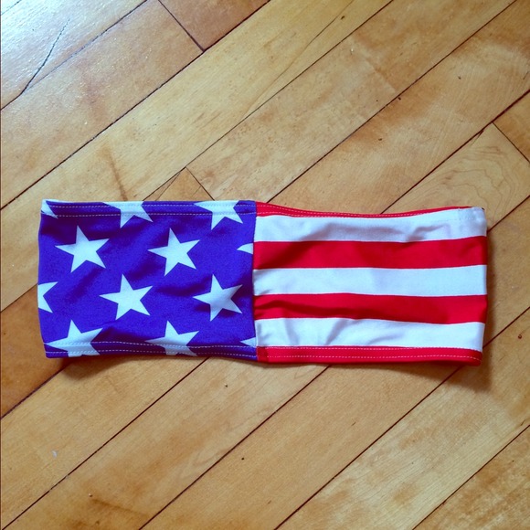 Black Milk Clothing XS America Bandeau Top