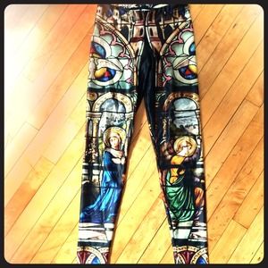 Black Milk Clothing Cathedral Leggings Sz M