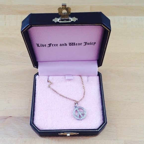 Juicy Couture peace necklace