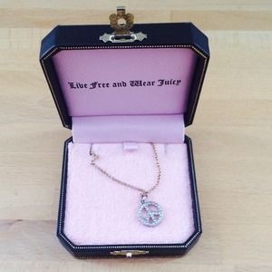 Juicy Couture peace necklace