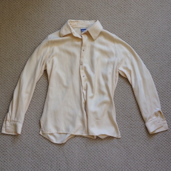 Cream button up blouse