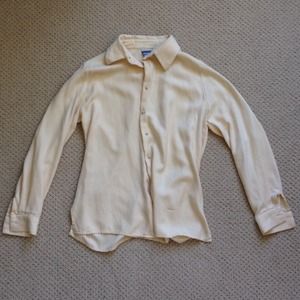 Cream button up blouse
