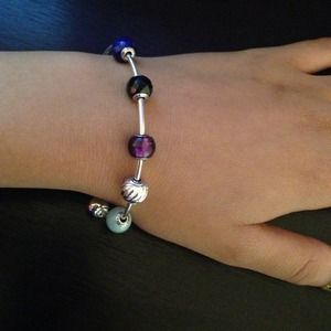 Pandora Sterling Silver Beaded Bracelet