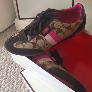 Coach Sneakers Pink & Brown