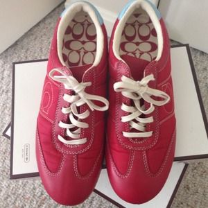 Red Coach Sneakers