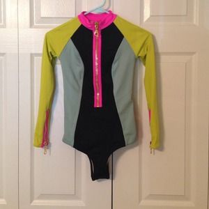 Colorful zip up one piece!