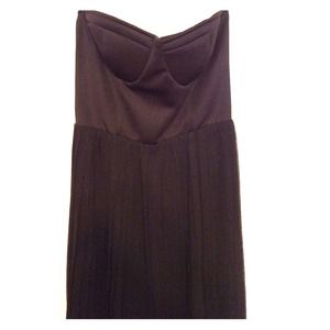 Black Pleated Maxi