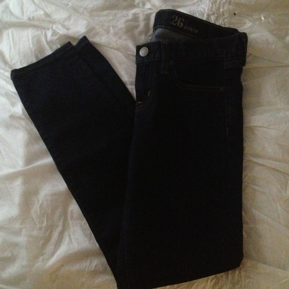 J-crew ankle dark-wash Jeans!