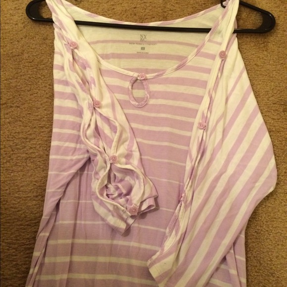 Shoulder Cut Out Fashion Top by NY&Company - Picture 3 of 4