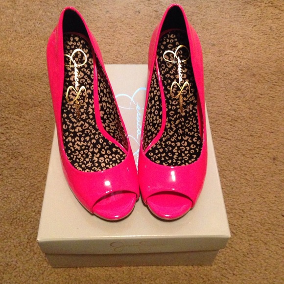 REDUCED Jessica Simpson open toe heels size 7.5
