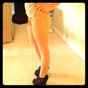 Lucky Brand Gold Skinny Jeans