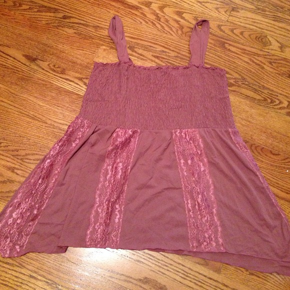 Venezia Pink Lace 18/20 2X High Low Top