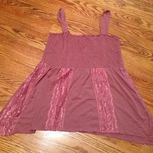 Venezia Pink Lace 18/20 2X High Low Top