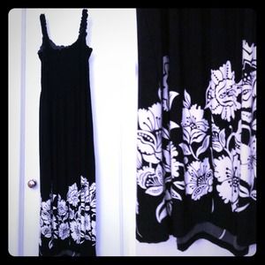 Ruffle strap maxi dress. Price not negotiable.
