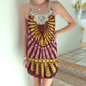 Hippy Free People racer back dress