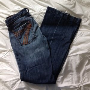 7 for all mankind flare jeans - size 27