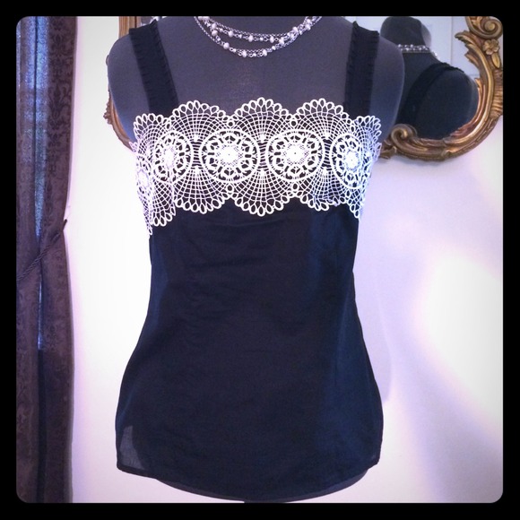 Ann Taylor Loft top with lace detail