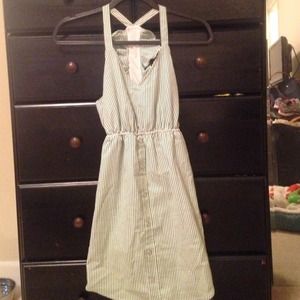 Judith March green seersucker dress