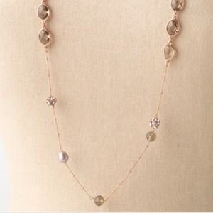 Stella & Dot Anabelle Necklace -- rose gold