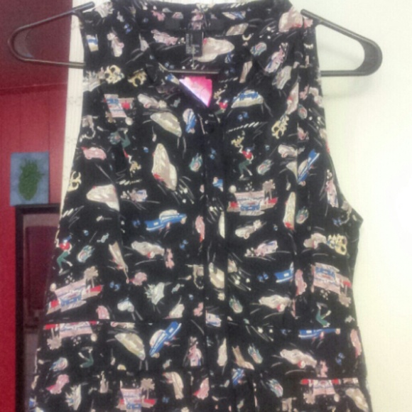 Rockabilly Car Derby/Show Button Up Dress