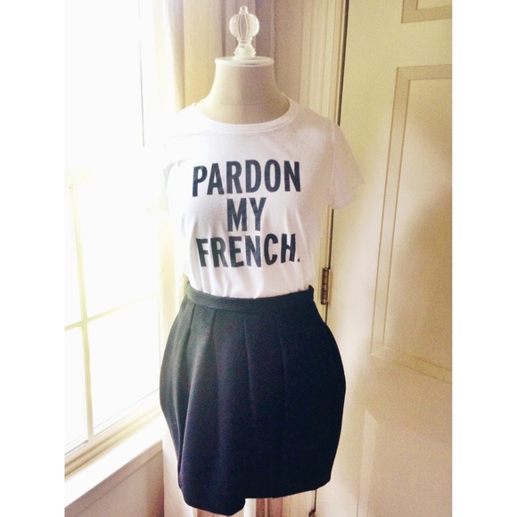 BCBG Runway wool mini skirt