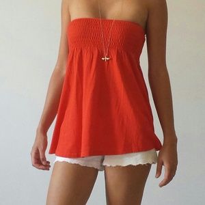 Orange tube top