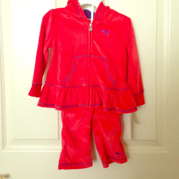 Super Cute Velour Sweat Suit by Puma for Baby Girl