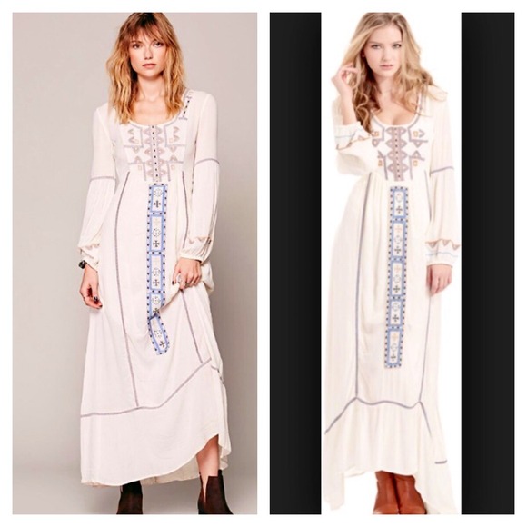 FREE PEOPLE Vintage Style Maxi NWT - Picture 3 of 4