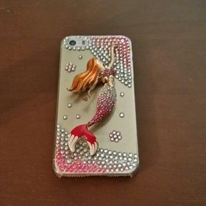 IPhone 5/5s case rhinestone mermaid