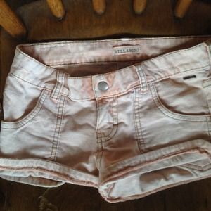Billabong Light Pink Corduroy Shorts