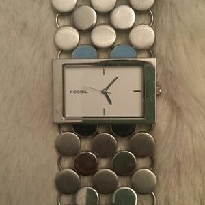 Retro bubble Fossil watch