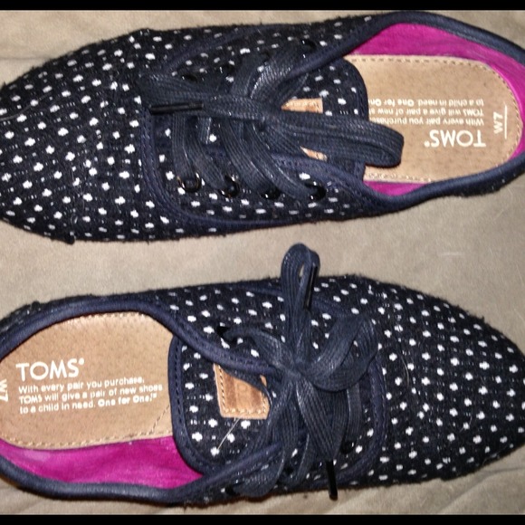 Polka dot Toms.