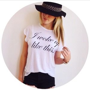 I woke up like this top :)