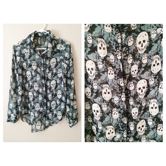 Skull Long Sleeve Top