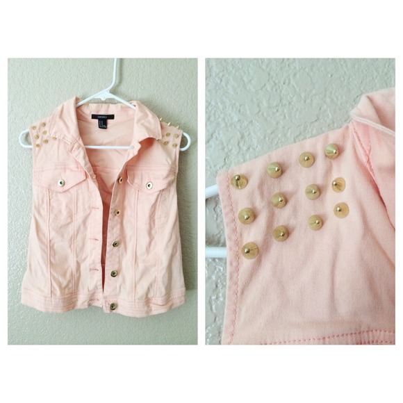 Studded Peach Vest