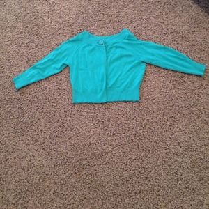 Turquoise express cardigan