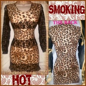 Smoking Hot Leopard & Lace dress