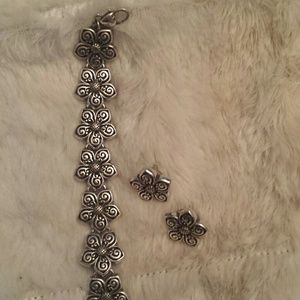 Brighton Flora bracelet and earring set