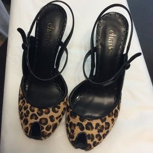 🎈REDUCED PRICE! Charles David leopard slingbacks